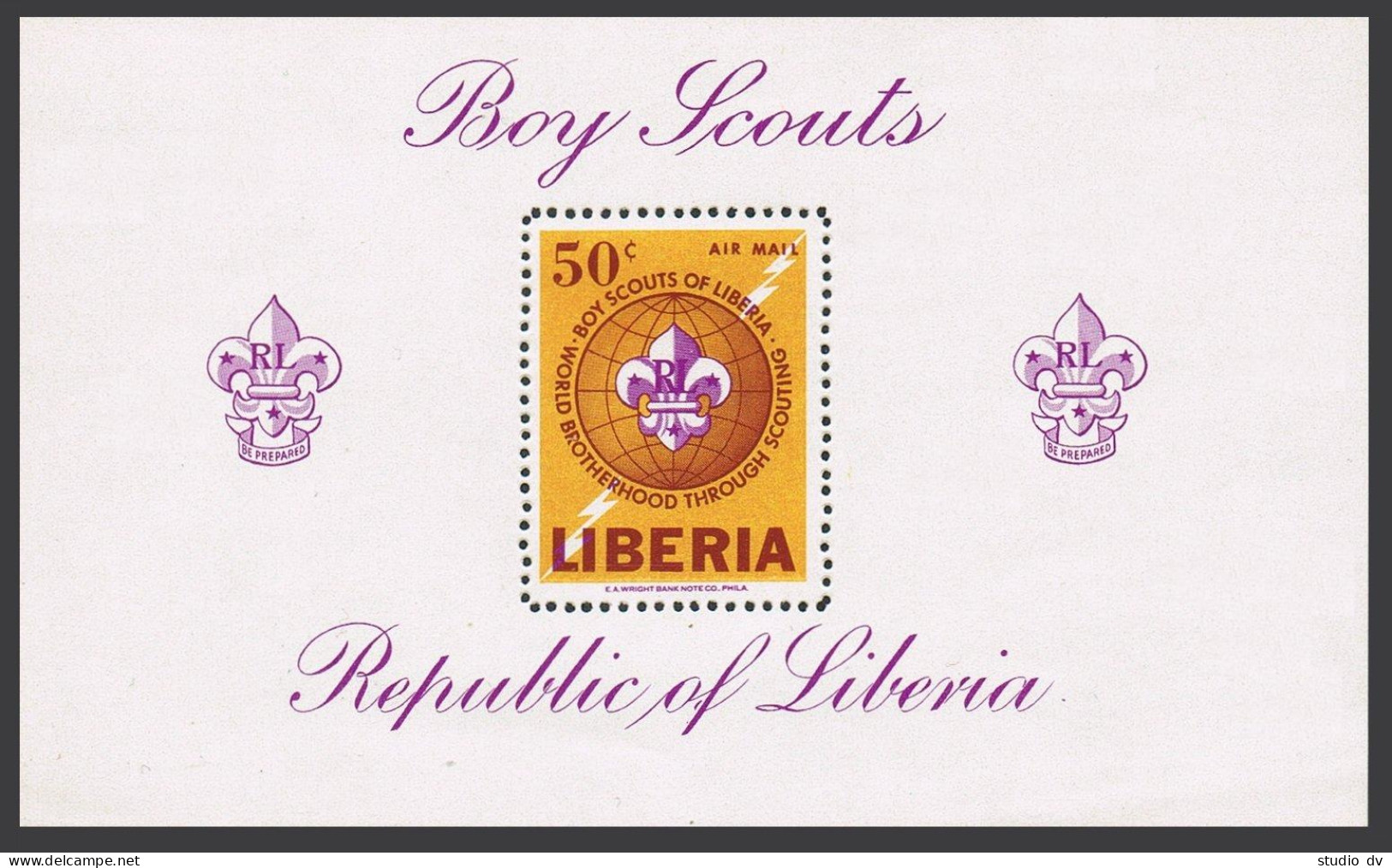 Liberia C165 Perf,C165 Imperf,MNH.Michel 630 Bl.32A-32B. Boy Scouts 1965. - Liberia