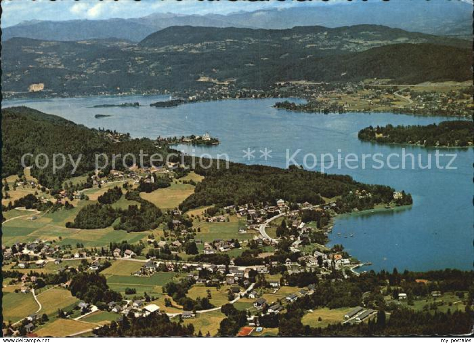 72535142 Reifnitz Woerthersee Im Hintergrund Wallfahrtsort Maria Woerth Fliegera - Autres & Non Classés