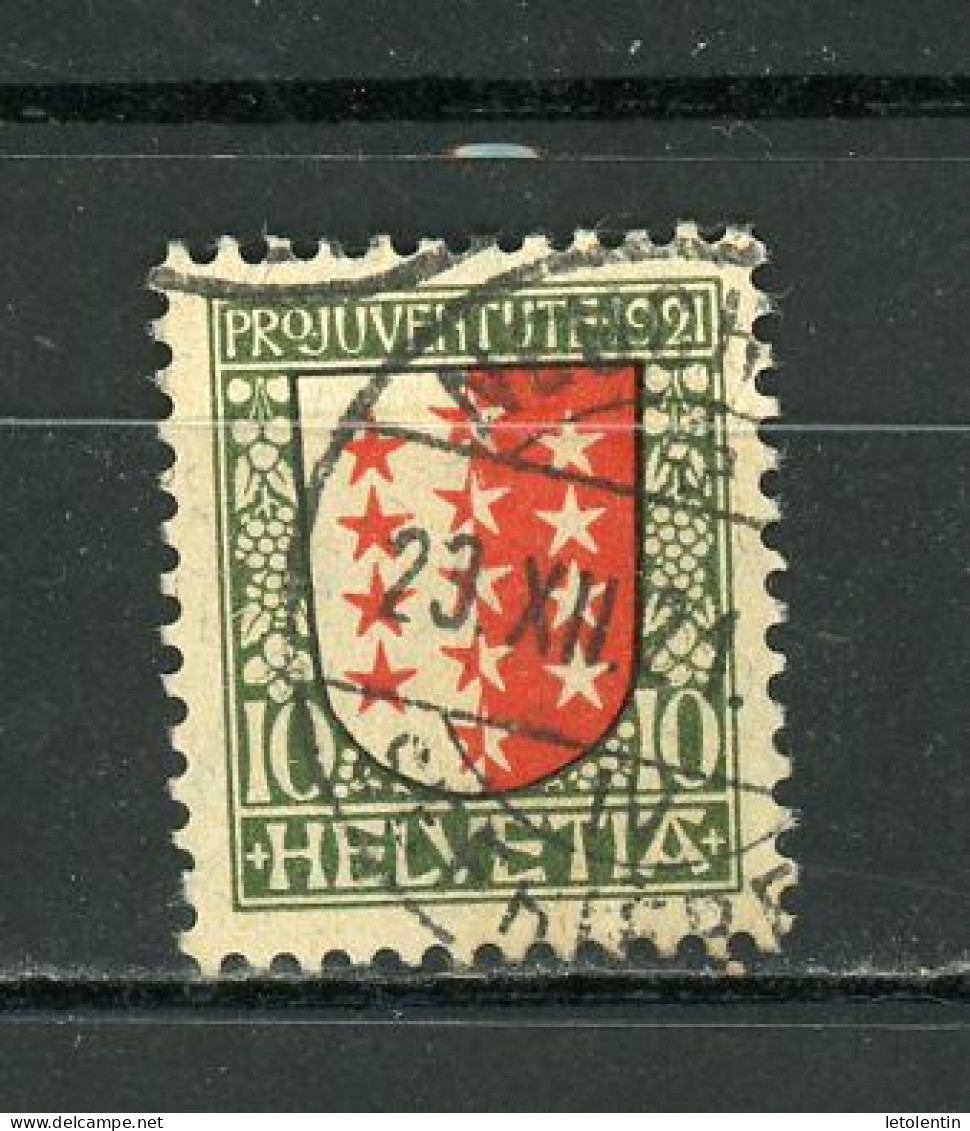 SUISSE - PRO JUVENTUTE 1921  - N° Yt 185 Obli. - Used Stamps