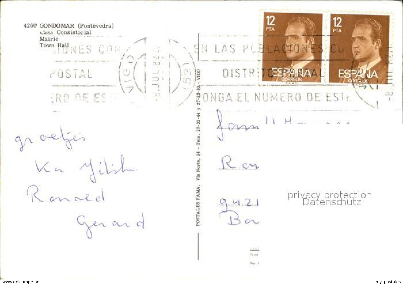 72535127 Gondomar Spanien Casa Consistorial Gondomar Spanien - Autres & Non Classés