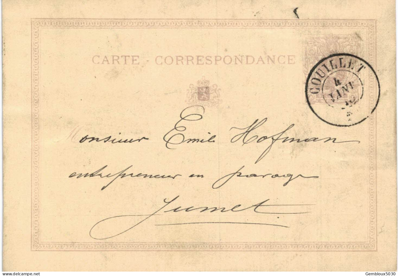 Carte-correspondance N° 28 écrite De Couillet Vers Jumet - Cartes-lettres