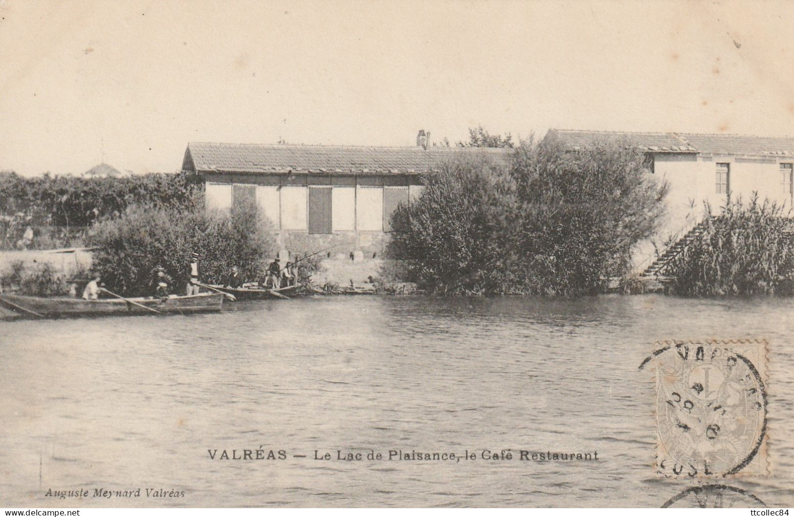 CPA-84-VALREAS-Le Lac De Plaisance-Café Restaurant - Valreas