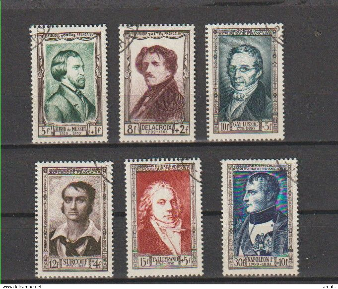 1951 N°891 à 896 Célébrités Série Napoléon Oblitérés (lot 773) - Used Stamps