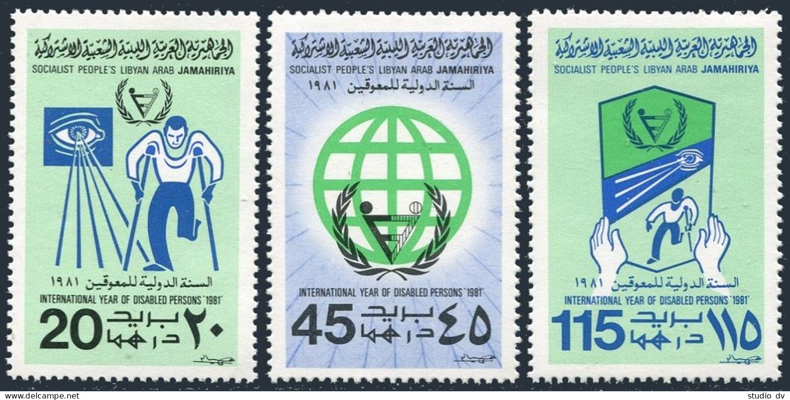 Libya 910-912,MNH.Michel 857-859. Year Of The Disabled IYD-1981. - Libië