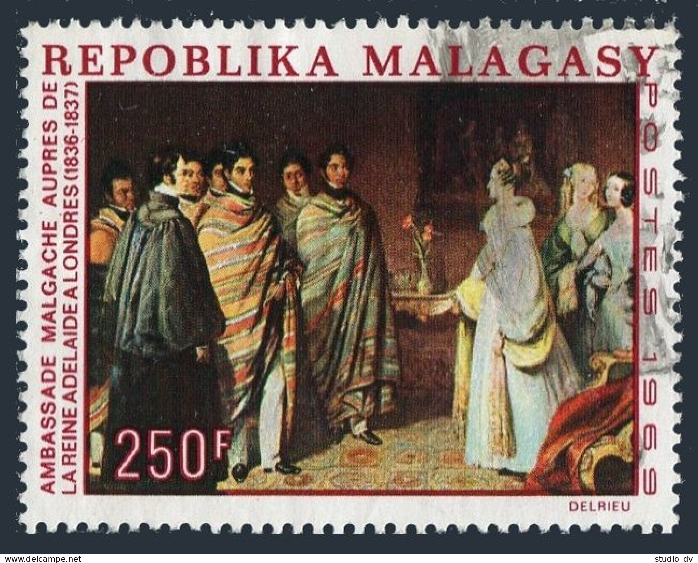 Malagasy 422,used.Michel 598. Malagasy Delegation London Visit,1836-1837.Art. - Madagaskar (1960-...)