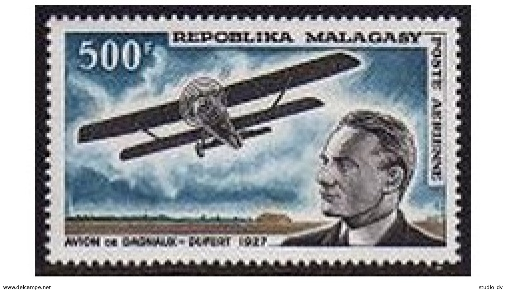 Malagasy C84,MNH.Michel 568. Dagnaux-Dufert,Breguet Biplane,1967. - Madagascar (1960-...)