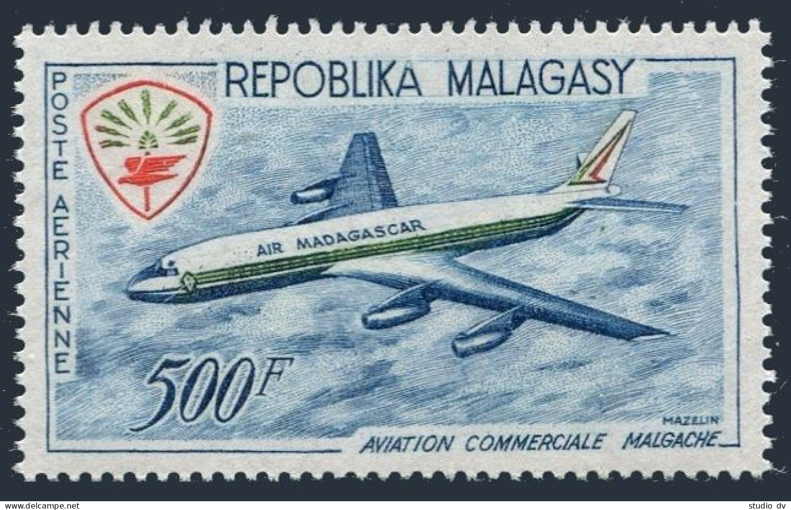 Malagasy C71, MNH. Michel 493. Commercial Aviation, 1963. Turbojet Airliner. - Madagaskar (1960-...)