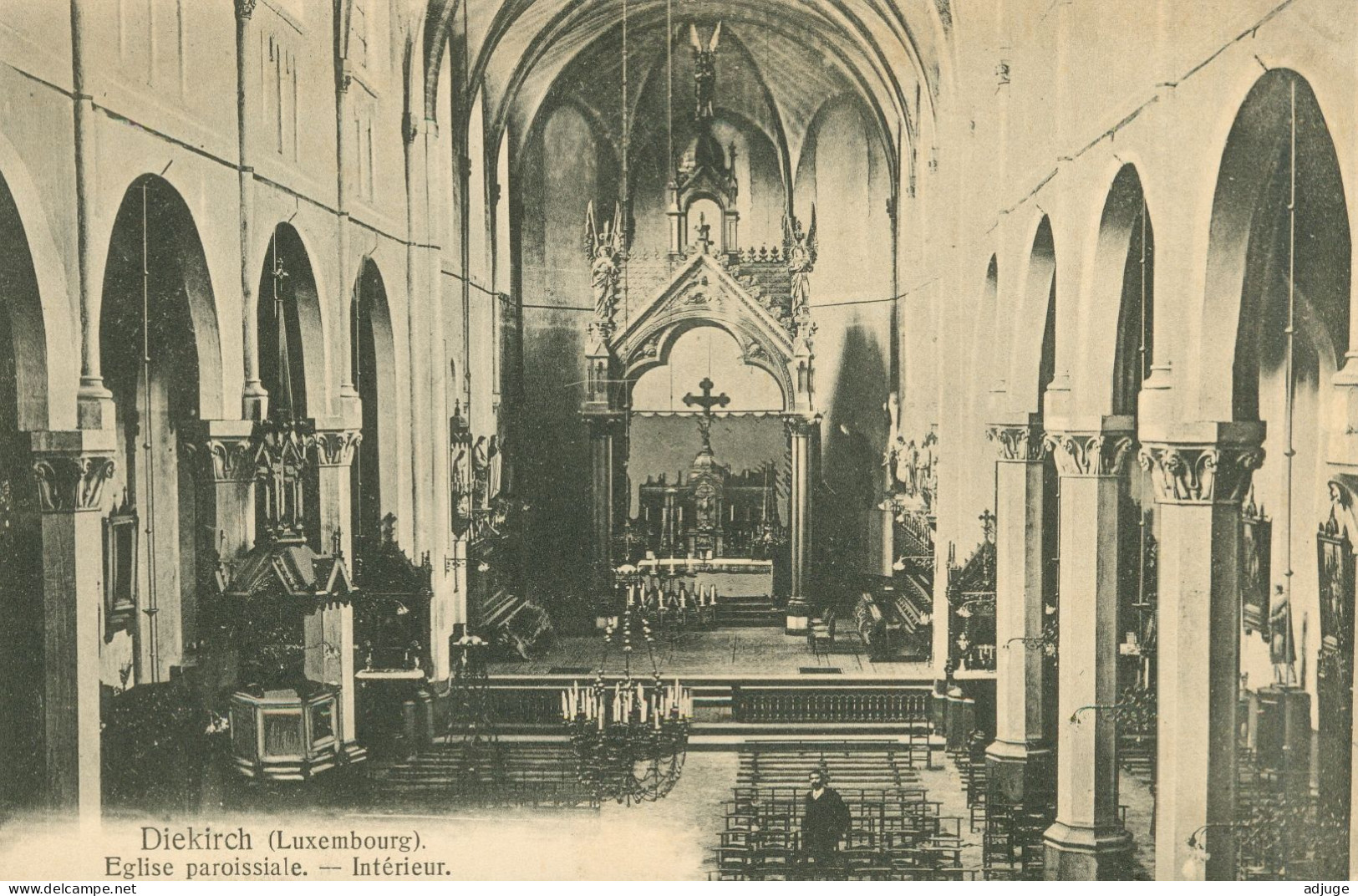 CPA-Grand Duché Du Luxembourg- Eglise Paroissiale  _Intérieur_Edit. E. Weber-TBE* 2 Scans* - Mondorf-les-Bains