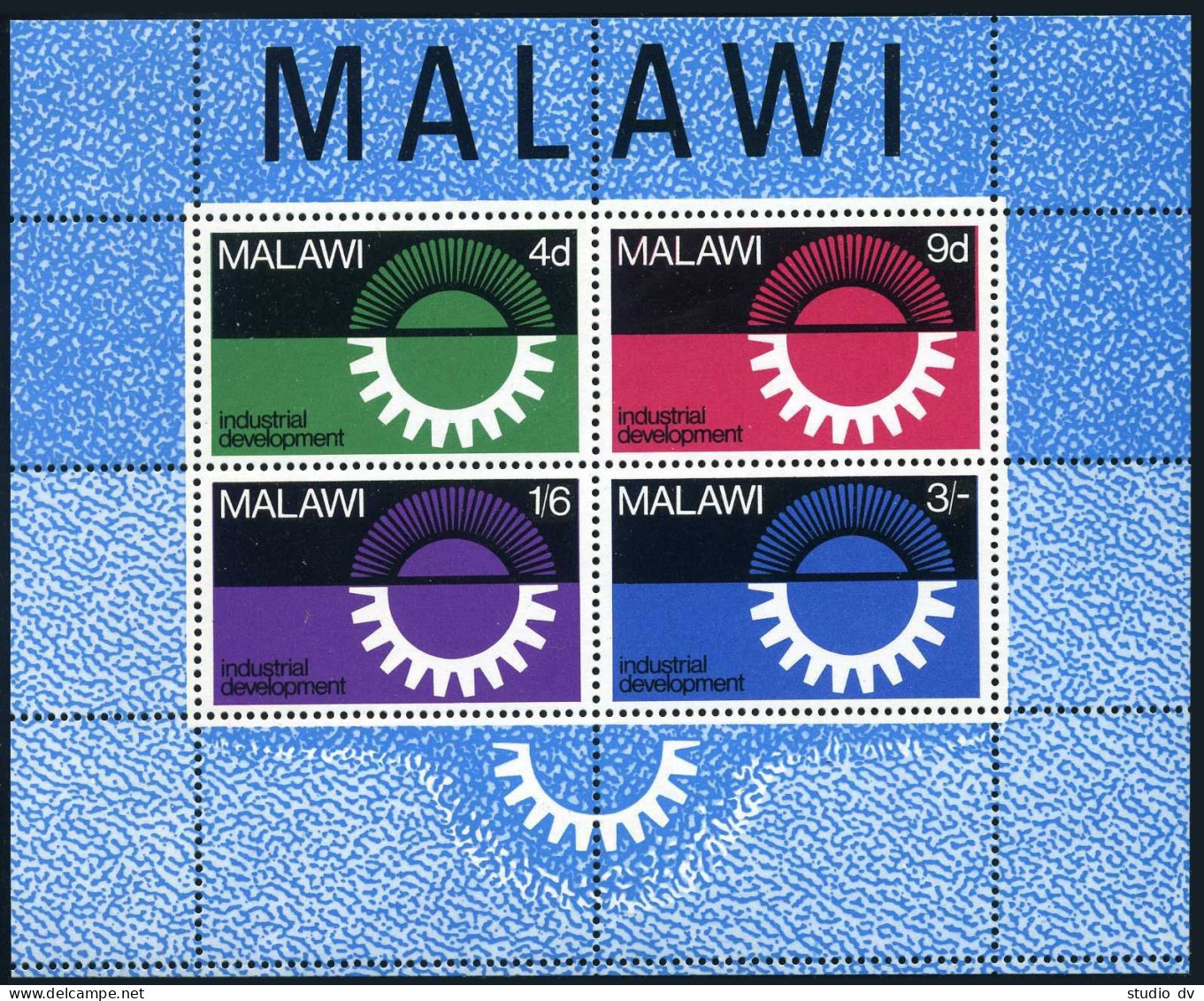 Malawi 78a Sheet,MNH.Michel Bl.8. Industrial Development 1967. - Malawi (1964-...)
