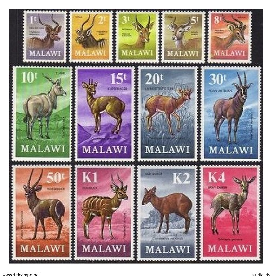 Malawi 148-160,MNH.Michel 148-160. Antelopes 1971:Greater Kudu,Impala,Red Duker. - Malawi (1964-...)
