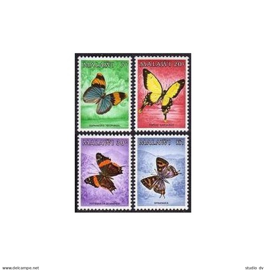 Malawi 450-453, MNH. Michel 432-435. Local Butterflies 1984. - Malawi (1964-...)