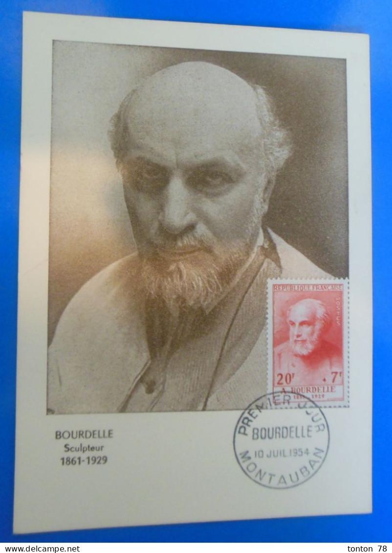 CARTE MAXIMUM DE FRANCE DE BOURDELLE 1954 - 1950-1959