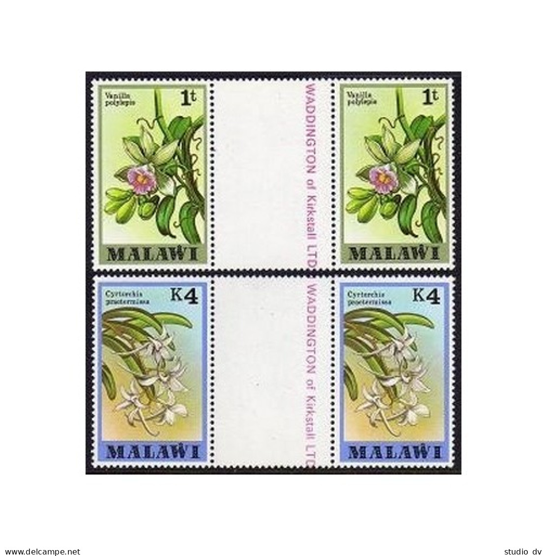 Malawi 327-341 Gutter Pairs, MNH. Michel 305-319. Orchids Of Malawi 1979. - Malawi (1964-...)