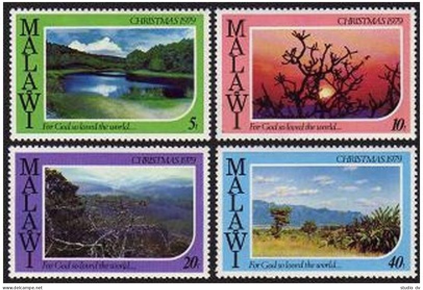 Malawi 358-361, MNH. Michel 336-339. Christmas 1979. Landscapes. - Malawi (1964-...)