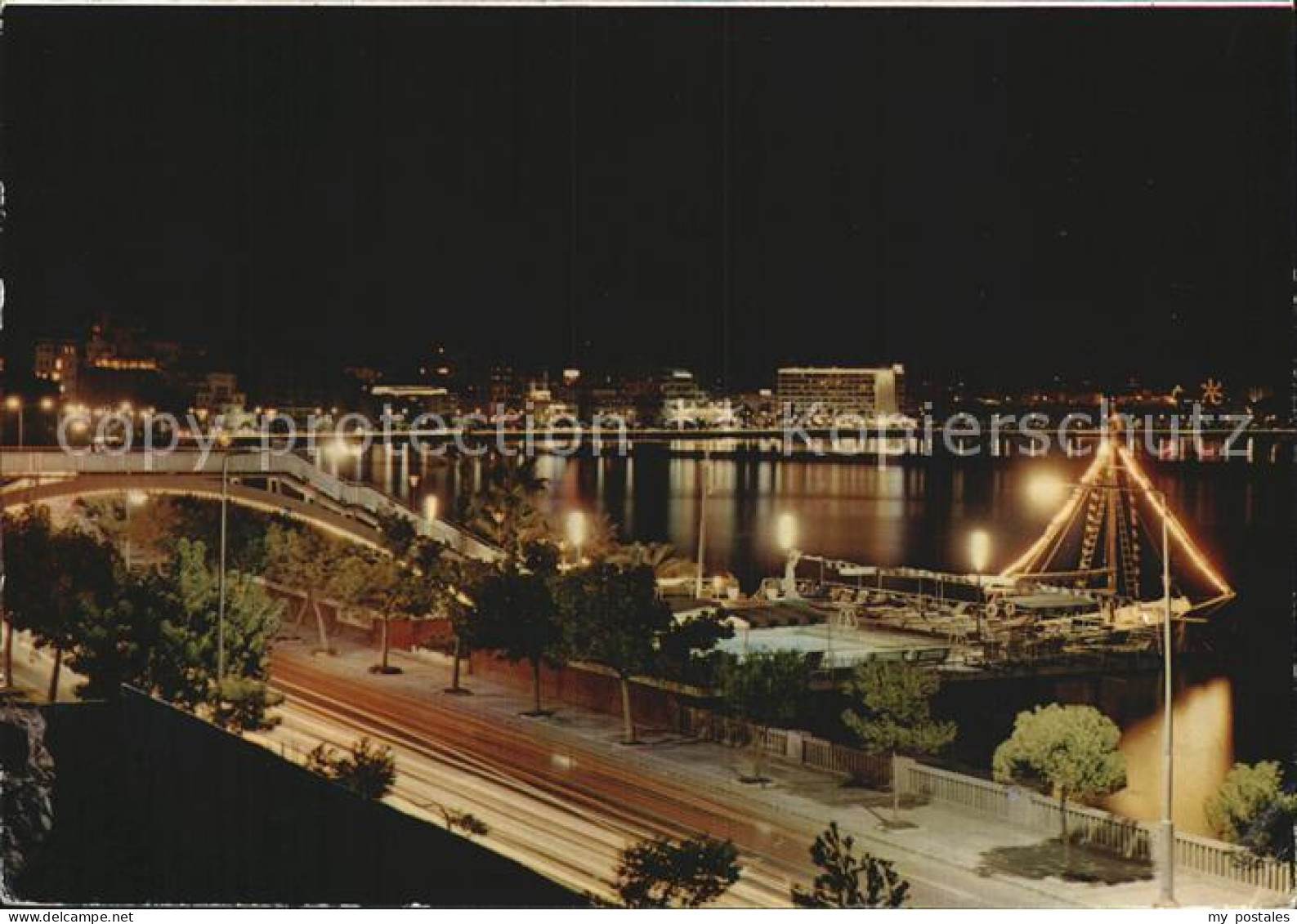 72534438 Palma De Mallorca Hafen Bei Nacht  Palma - Autres & Non Classés