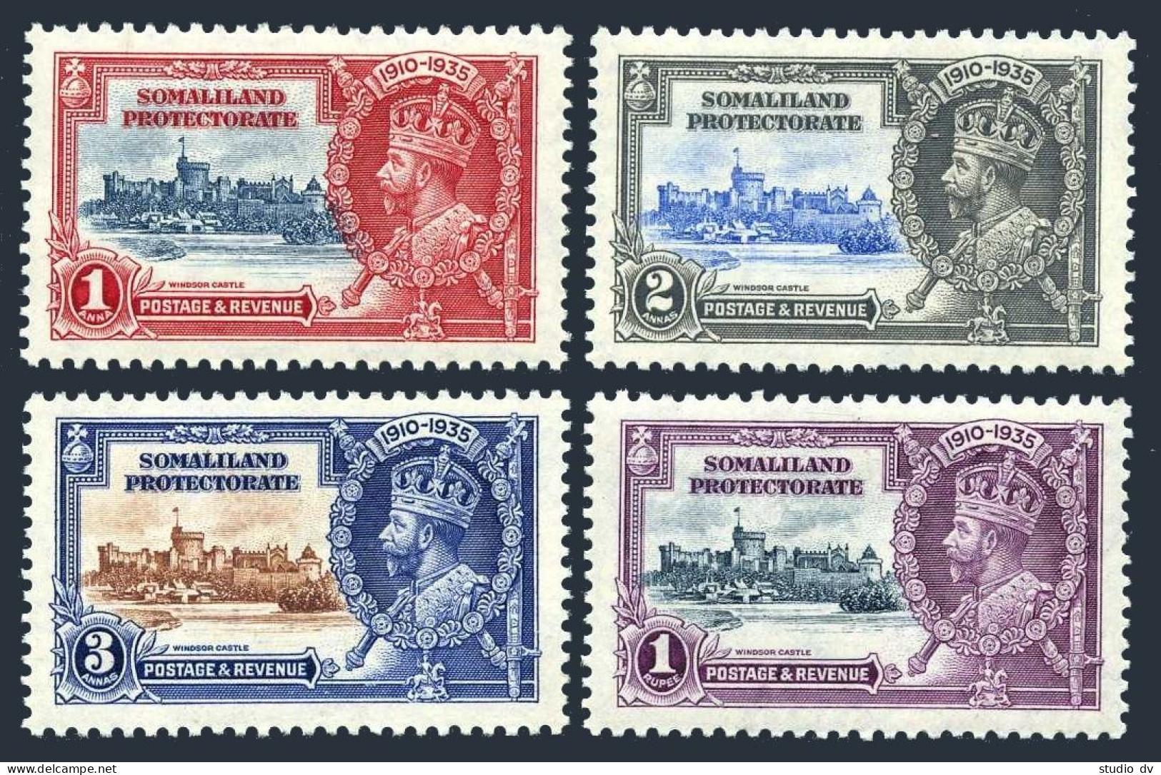 Somaliland 77-80,hinged.Mi 70-73. King George V Silver Jubilee Of The Reign,1935 - Mali (1959-...)