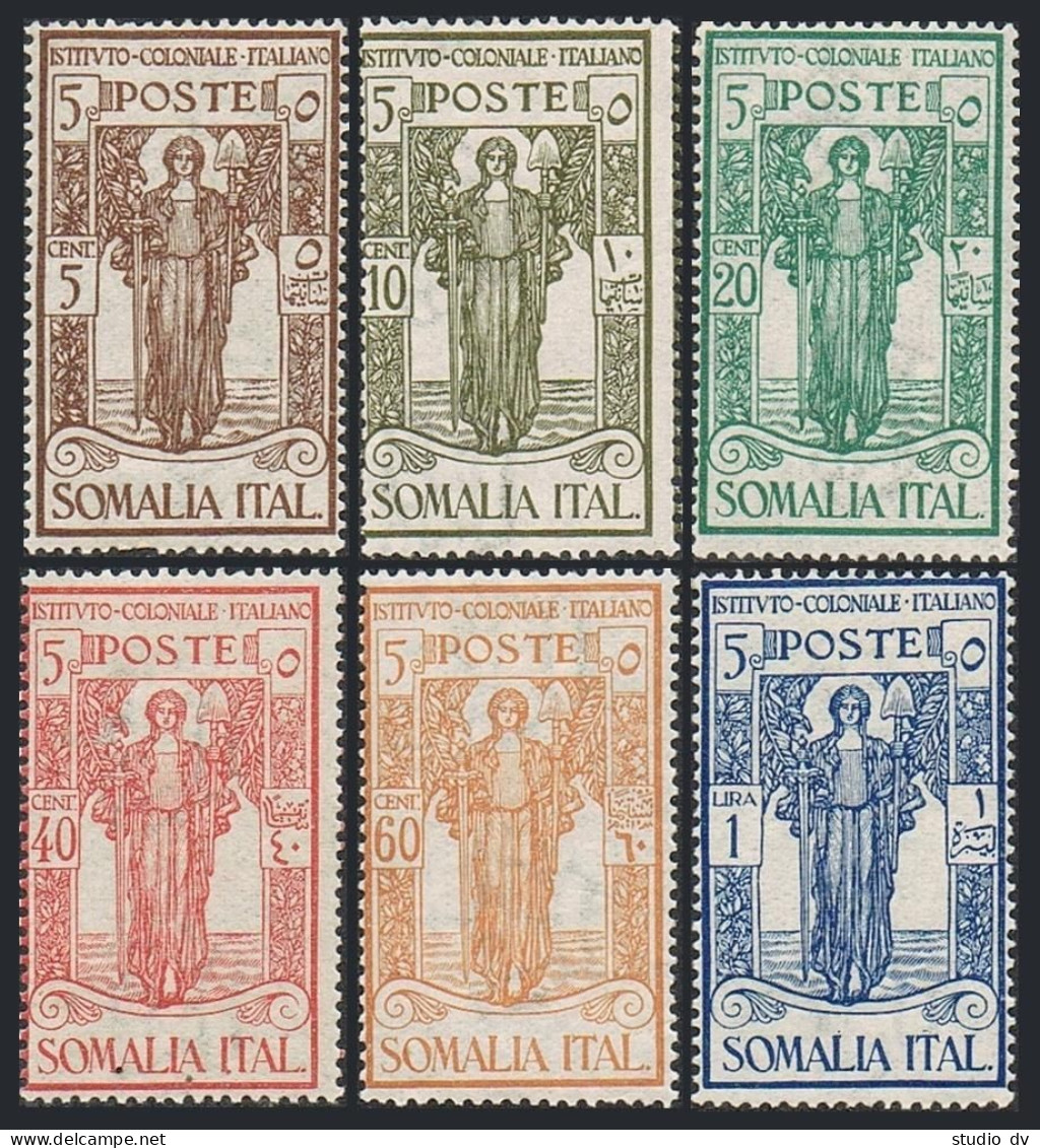 Somalia B11-B16, Hinged. Michel 87-92. Italian Colonial Institute, 1926. PEACE. - Mali (1959-...)