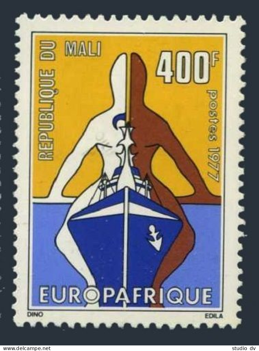 Mali 288,MNH.Michel 600. EUROPAFRICA-1977.Symbolic Ship. - Mali (1959-...)
