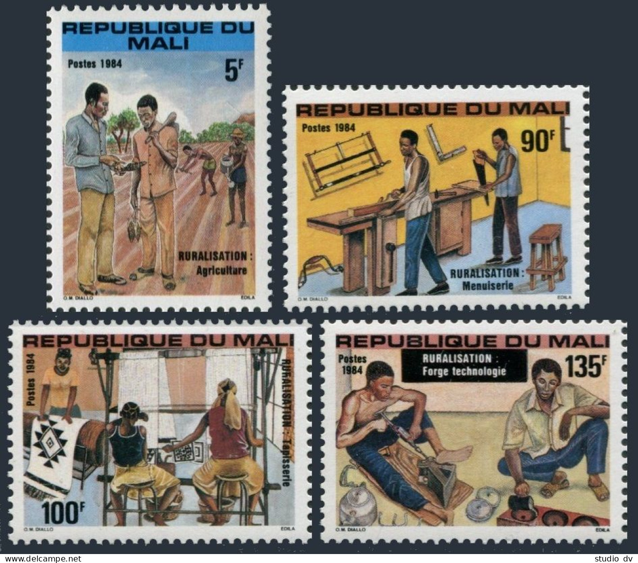 Mali 488-491, MNH. Michel 1011-1014. Rural Development, 1984. - Mali (1959-...)