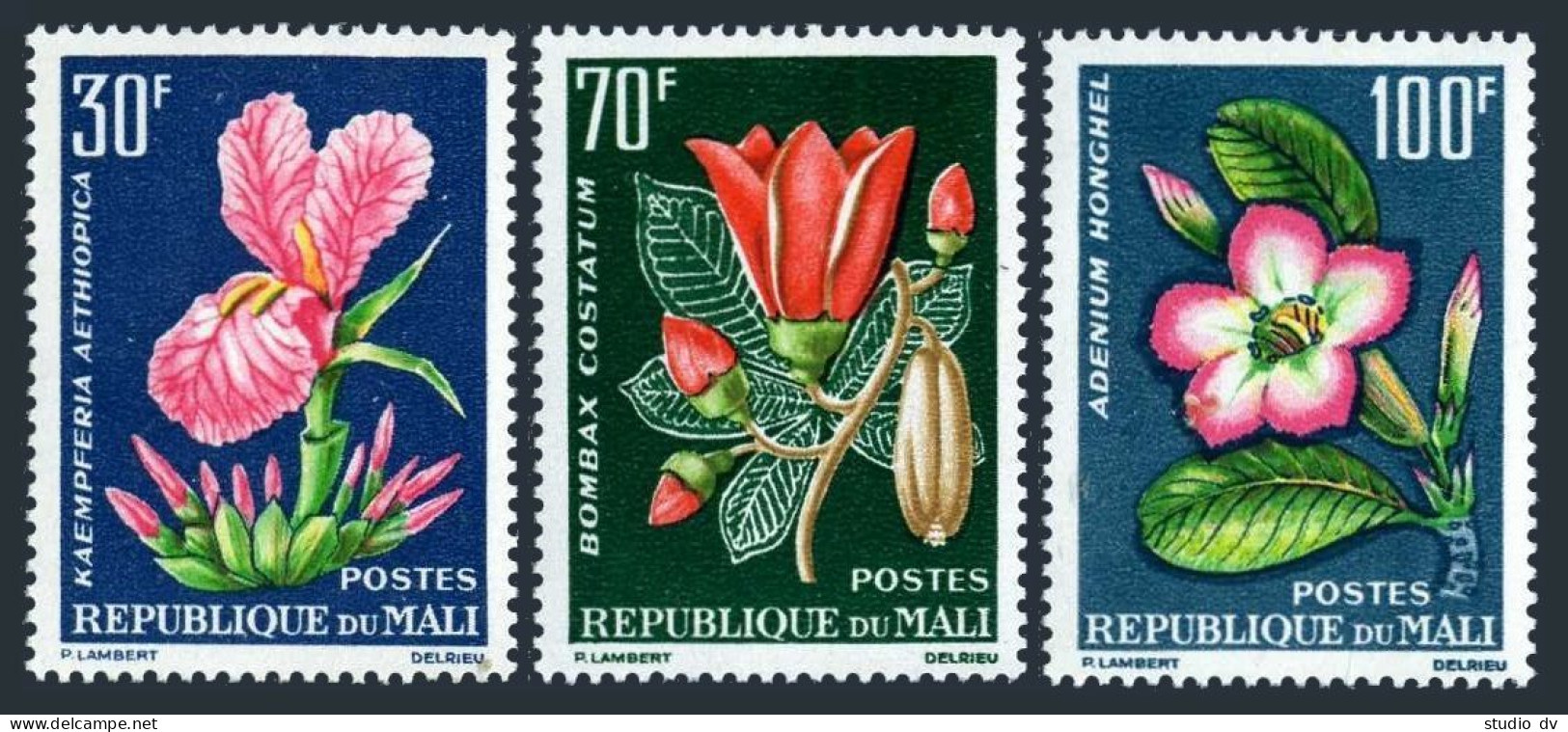 Mali 55-57,MNH.Michel 78-80. Tropical Plants,1963. - Mali (1959-...)