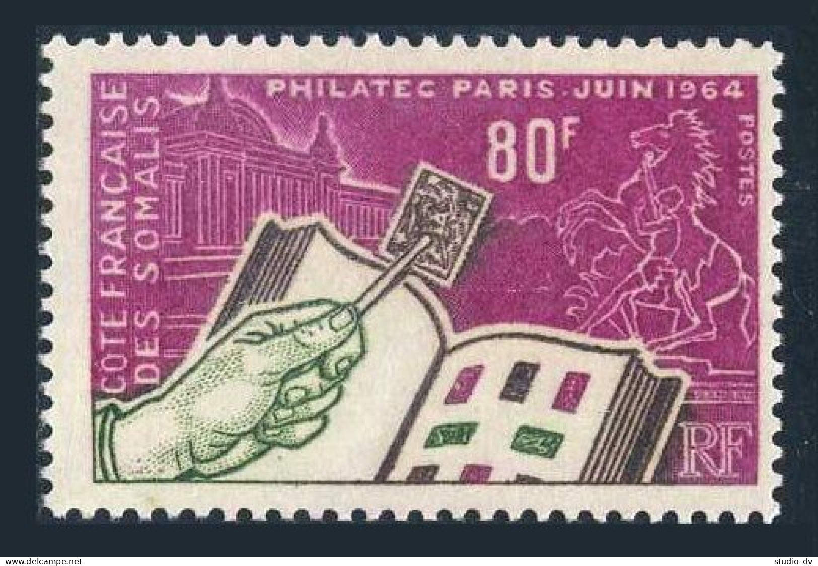 Fr Somali Coast 301, MNH. Michel 357. Philatelic & Postal Techniques EXPO, 1964. - Mali (1959-...)