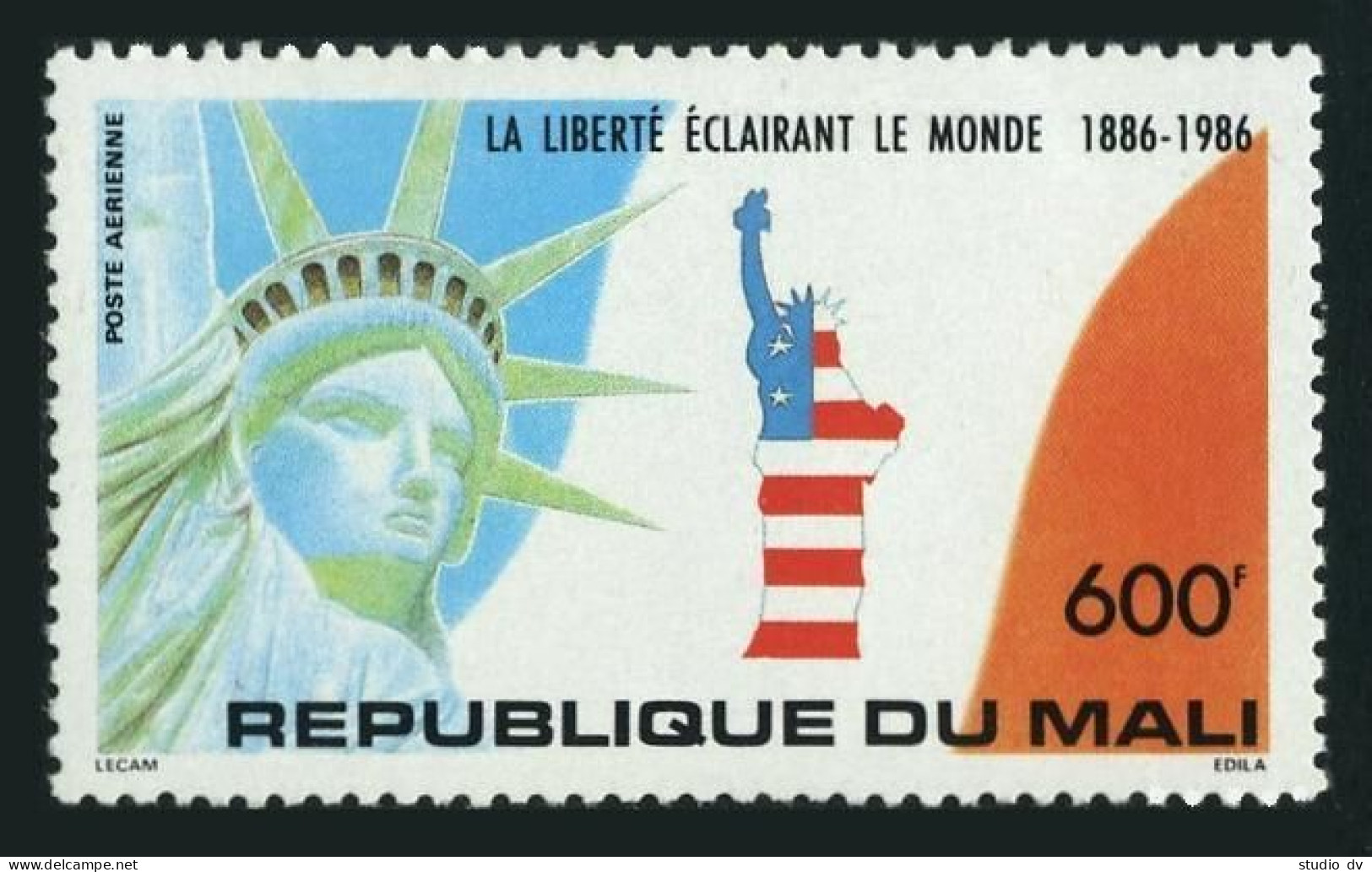 Mali C520, MNH. Michel 1064. Statue Of Liberty-100, 1986. - Mali (1959-...)