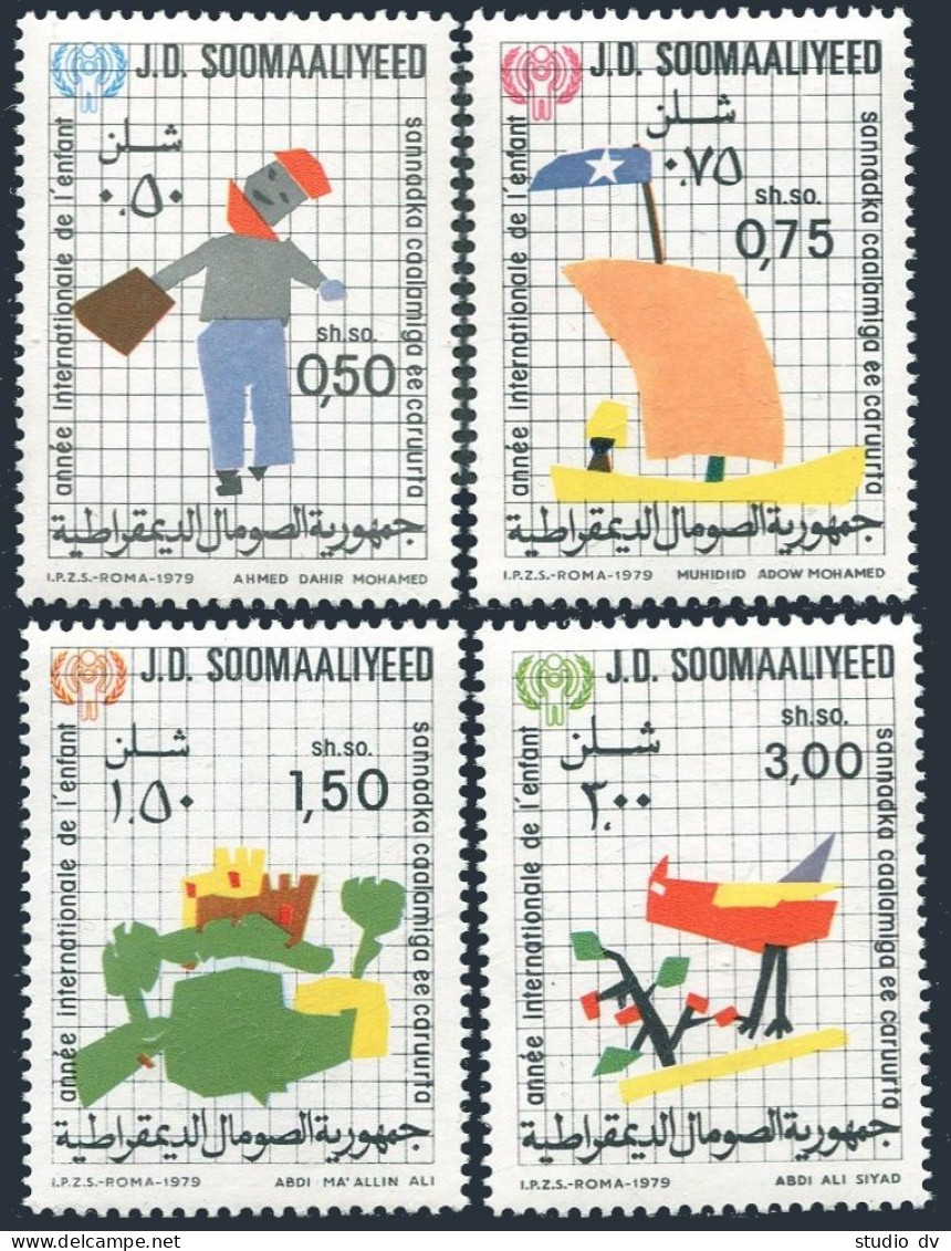 Somalia 471-474,MNH.Michel 278-281. Year Of Child IYC-1979.Children's Painting. - Mali (1959-...)