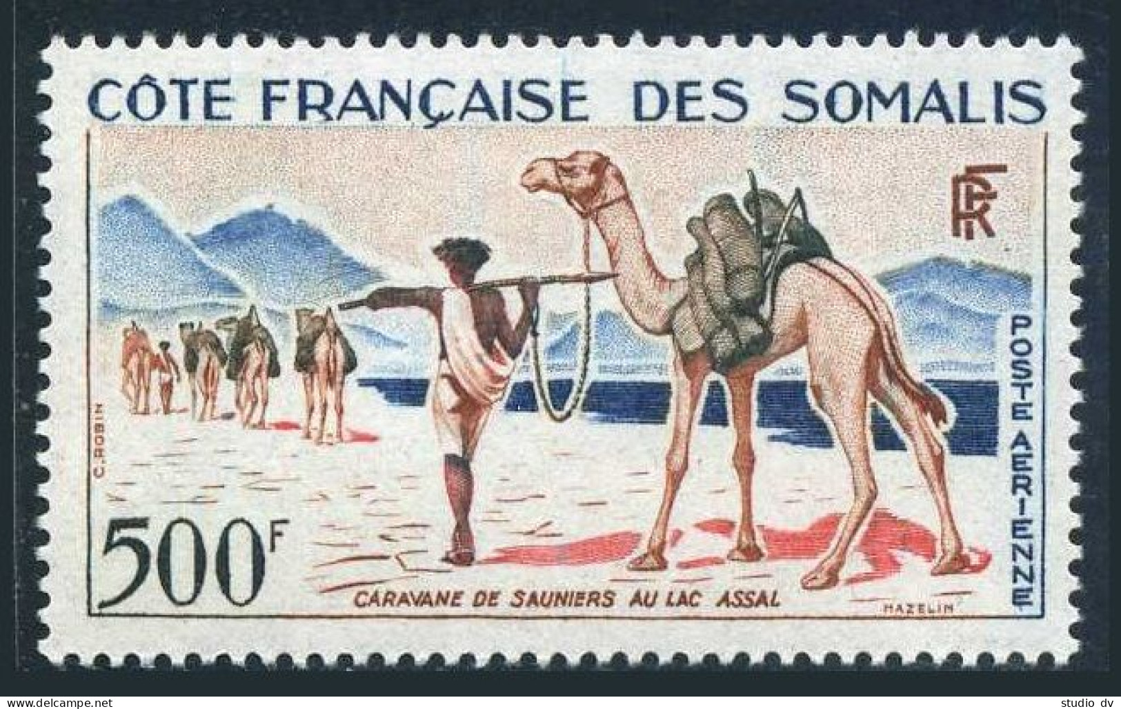 Fr Somali Coast C24, MNH. Michel 334. Salt Dealers Caravan, 1962. Camels. - Mali (1959-...)