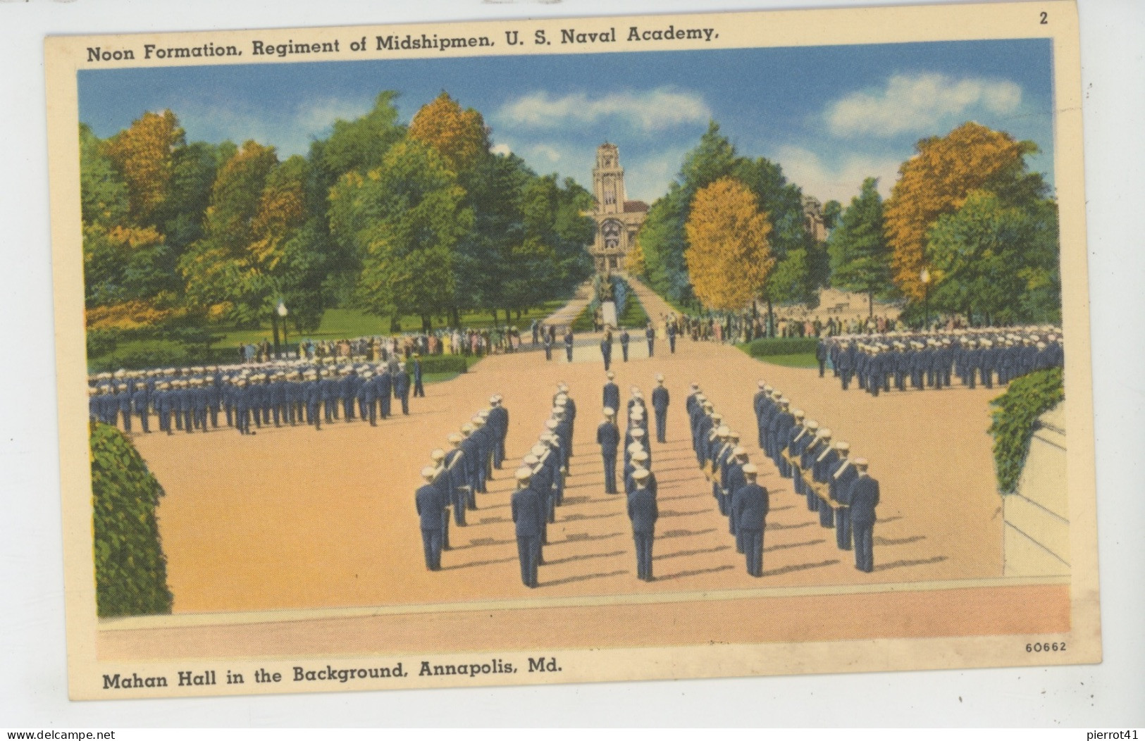 U.S.A. - MARYLAND - ANNAPOLIS - Noon Formation , Regiment Of Midshipmen U.S. Naval Academy - Annapolis