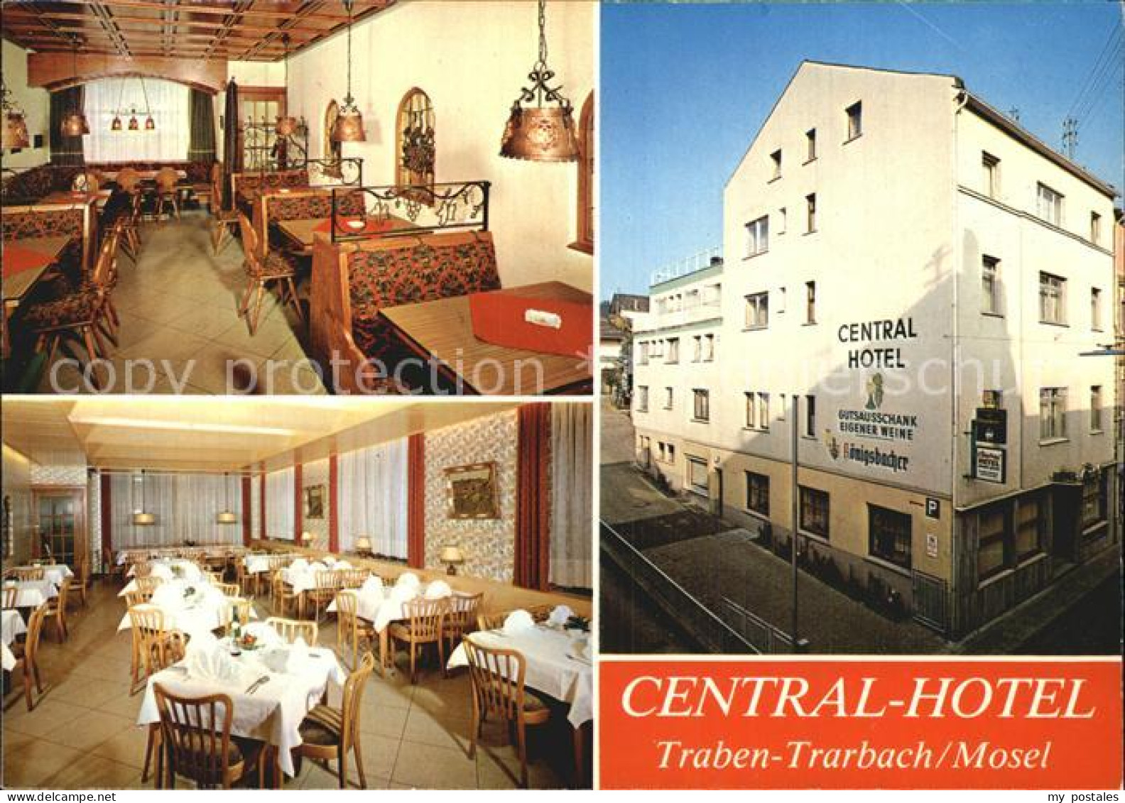 72534250 Traben-Trarbach Central Hotel Restaurant Weinhaus Cornely Karte Nr 1290 - Traben-Trarbach
