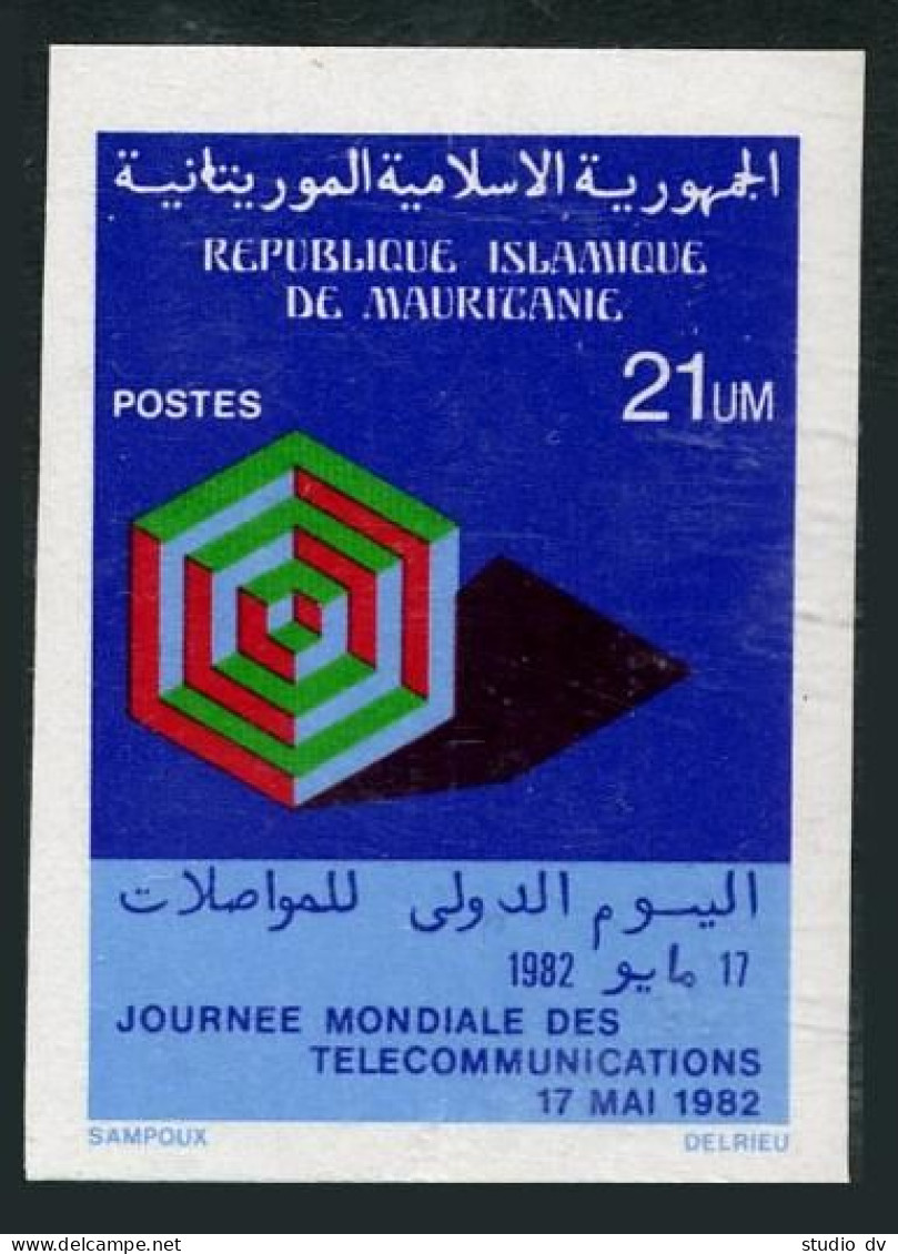 Mauritania 513 Imperf,MNH.Michel 756B. 14th World Telecommunications Day,1982. - Mauretanien (1960-...)