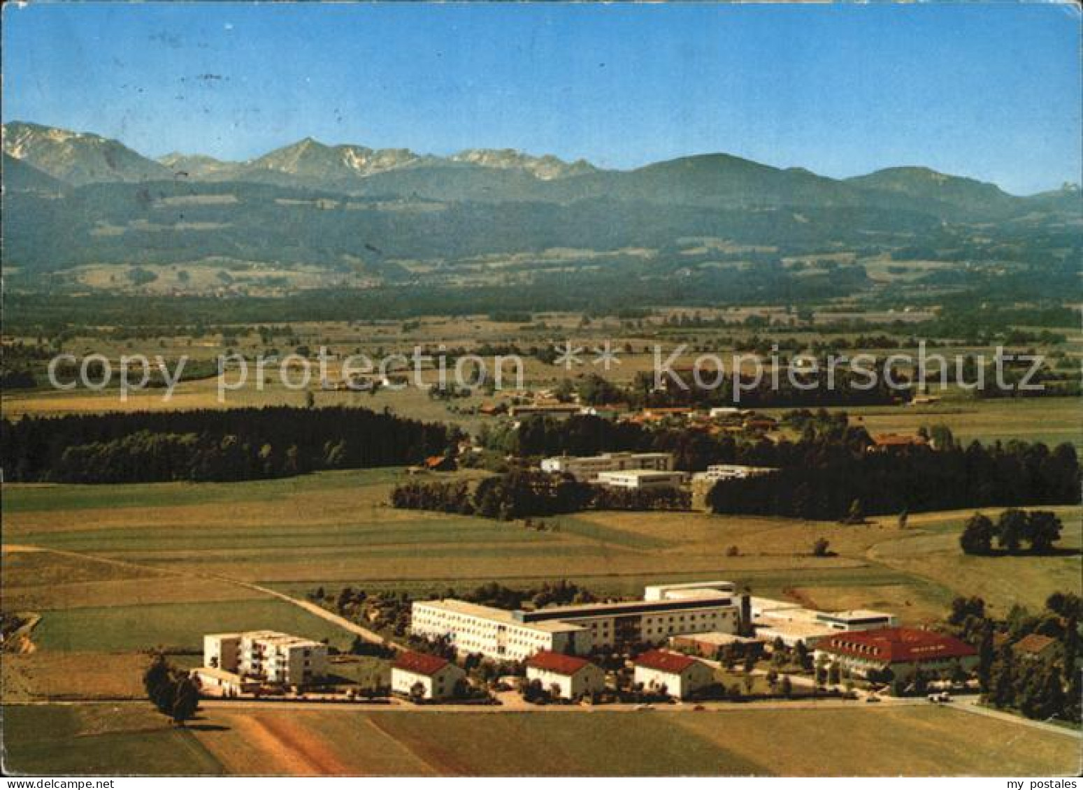 72534209 Bad Aibling Klinik Wendelstein Alpenpanorama Fliegeraufnahme Bad Aiblin - Bad Aibling