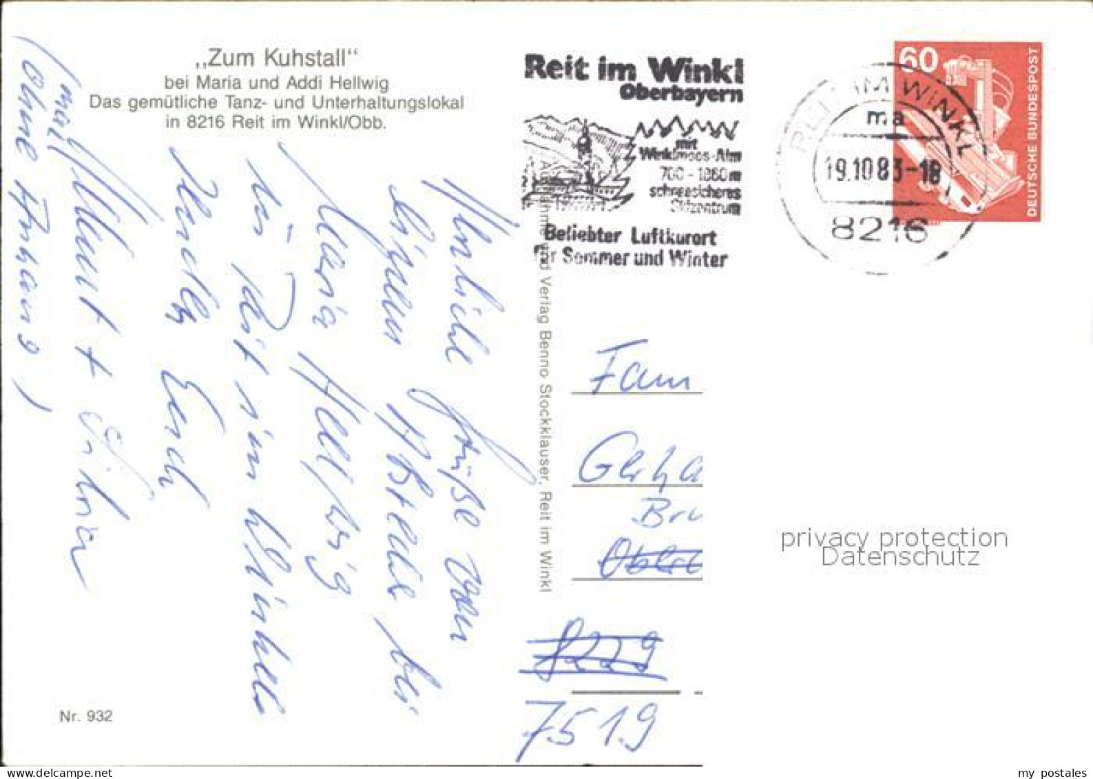 72534201 Reit Winkl Tanz Und Unterhaltungslokal Zum Kuhstall Reit Im Winkl - Reit Im Winkl