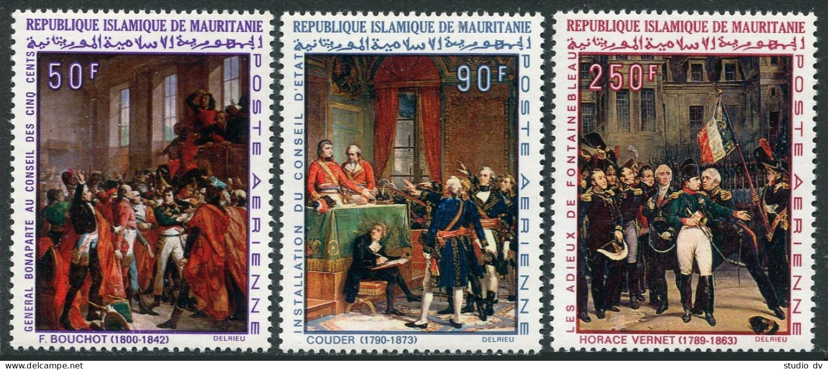 Mauritania C81-C83, MNH. Mi 360-362. Napoleon Bonaparte,1969. By Couder,Bouchot, - Mauritanie (1960-...)