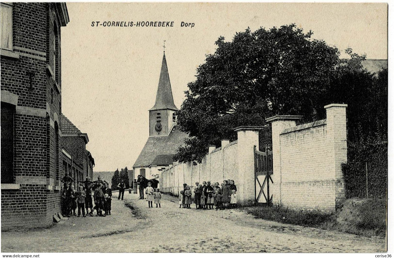 St-Cornelis-Hoorebeke Dorp  Circulée En 1919 - Horebeke