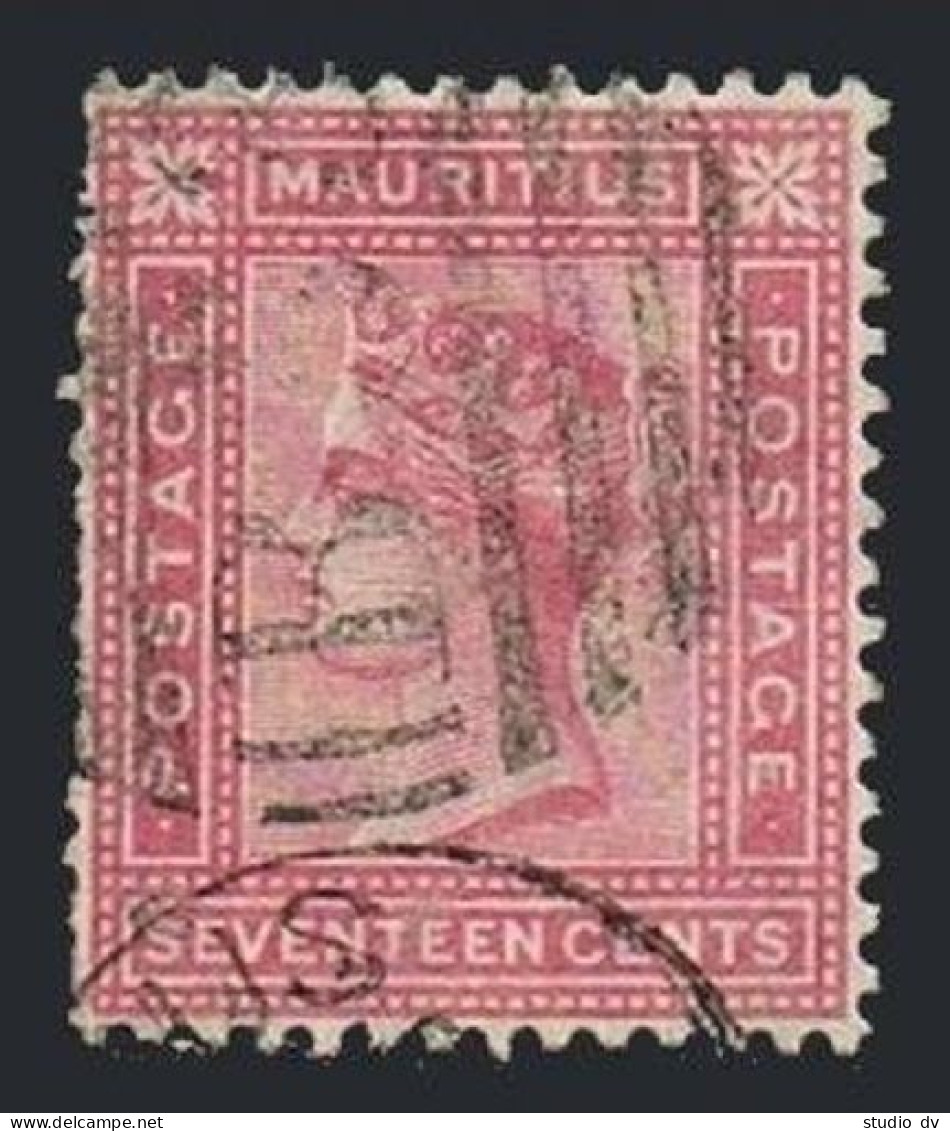 Mauritius 63, Used. Michel 56.  Queen Victoria, 1880. - Mauritius (1968-...)