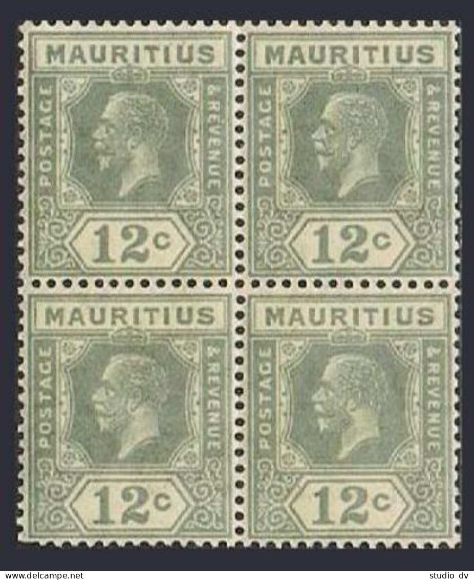 Mauritius 188 Block/4,MNH.Michel 182. King George V,1922. - Mauritius (1968-...)