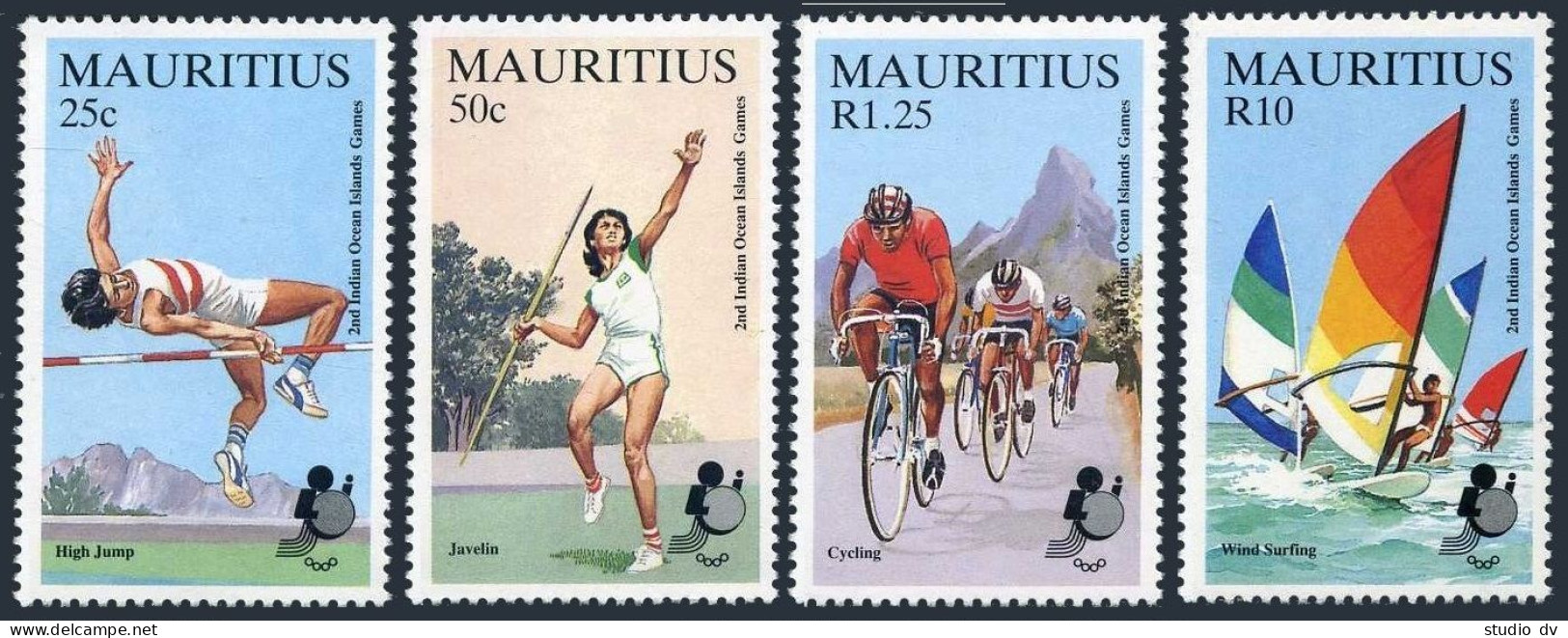 Mauritius 609-612, MNH. Michel 605-608. Indian Ocean Islands Games, 1985. - Mauritius (1968-...)