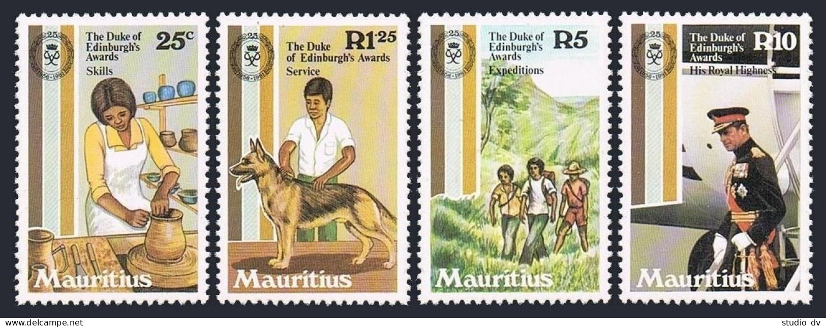 Mauritius 533-536, MNH. Michel 529-532. Duke Of Edinburgh's Awards-25, 1981. - Mauritius (1968-...)