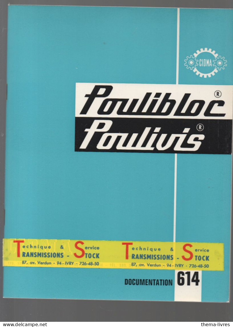 Catalogue (mécanique) CIOMA   Poulibloc Poulivis  (CAT7230) - Advertising