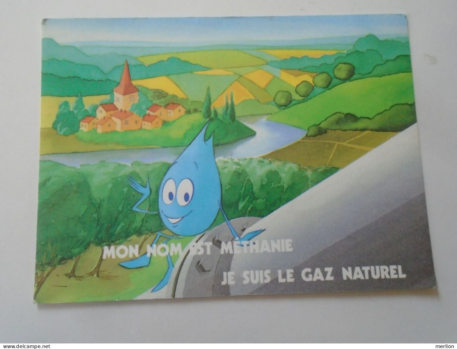 D203209   CPM -  Écologie Santé Bio Méthanie Methane Je Suis Le Gaz Naturel  - Dessin Sarah Lichaa 1991 - Publicité