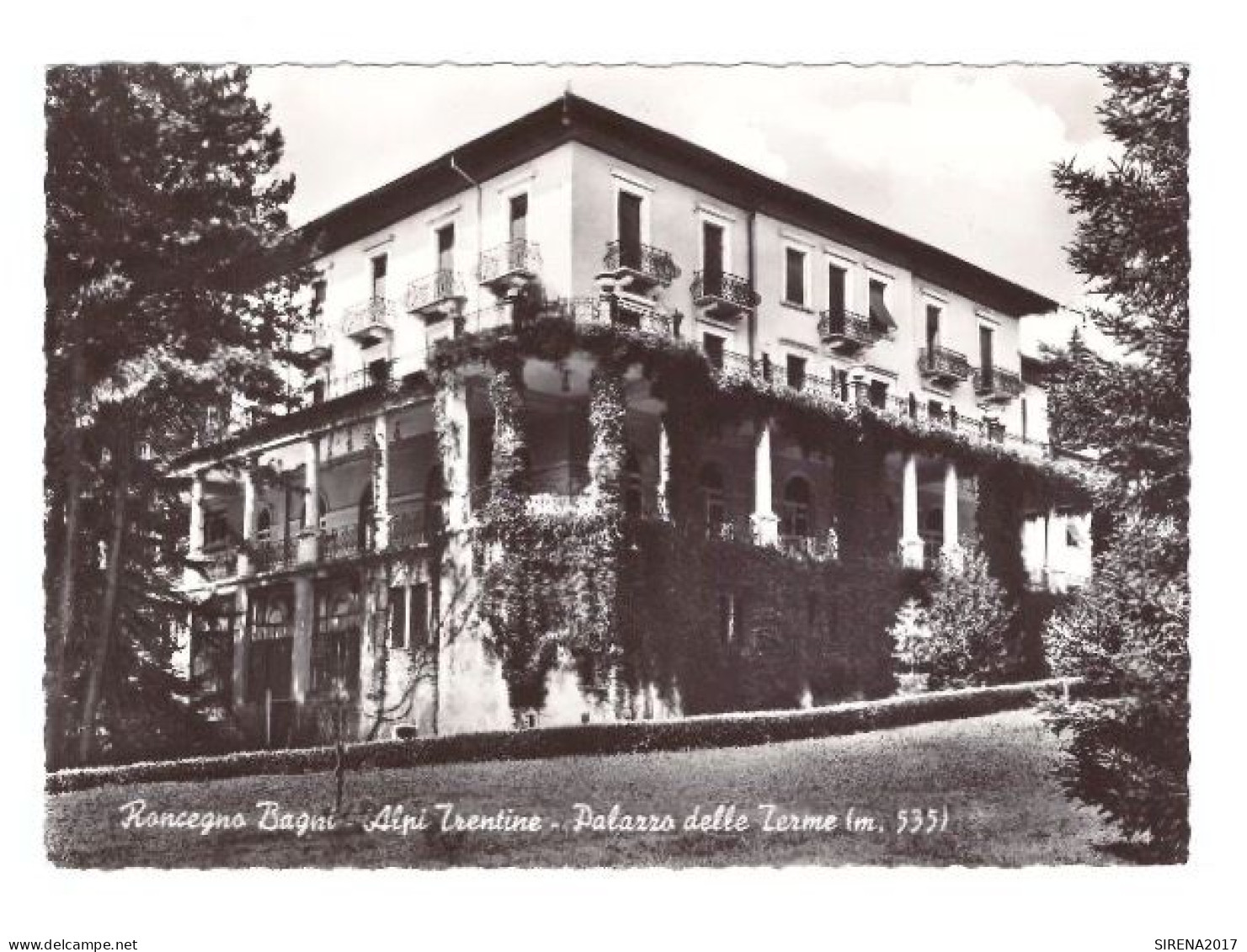 RONCEGNO BAGNI - PALAZZO DELLE TERME - TRENTO - VIAGGIATA - Trento