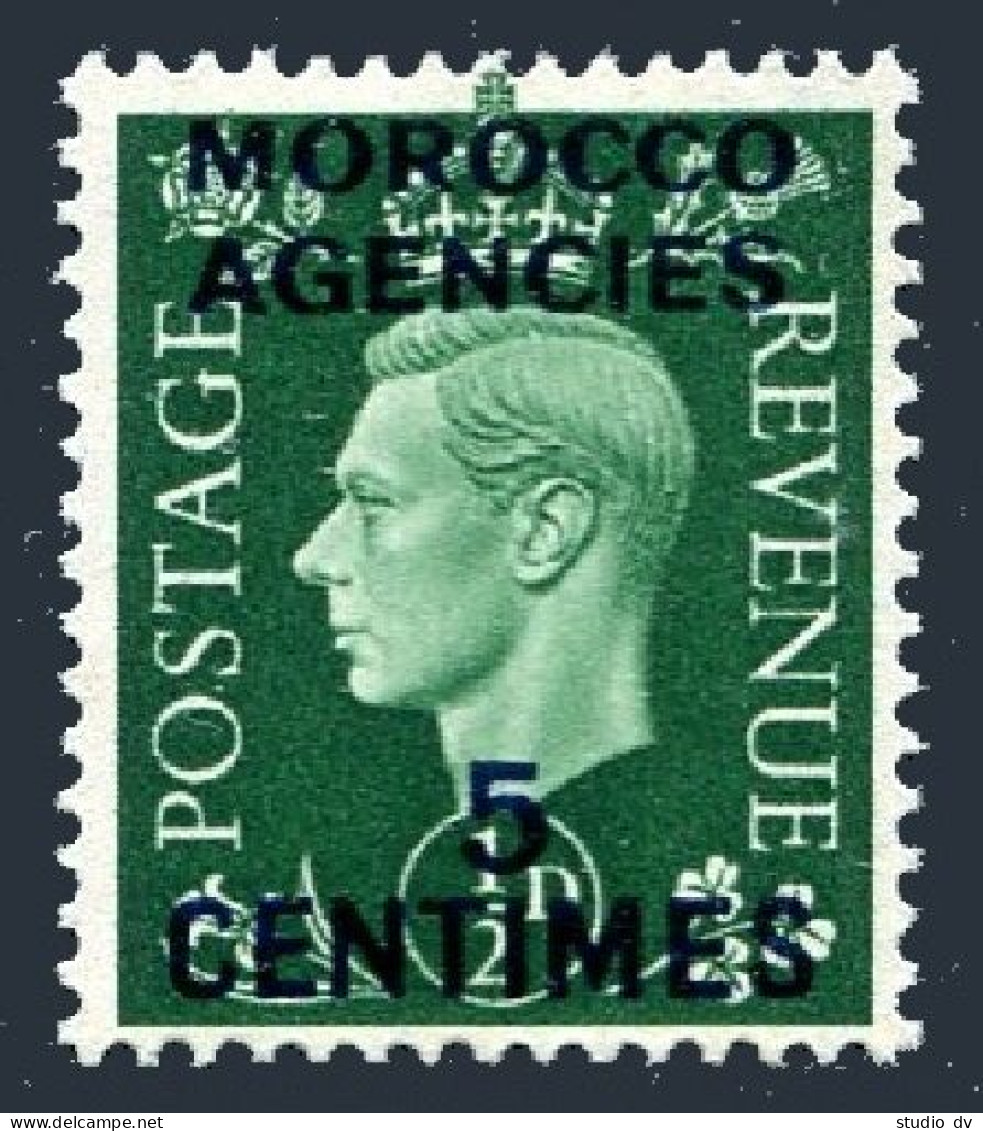 GB Offices In Morocco 440 French Currency, Hinged. Mi . King George VI, 1937. - Maroc (1956-...)