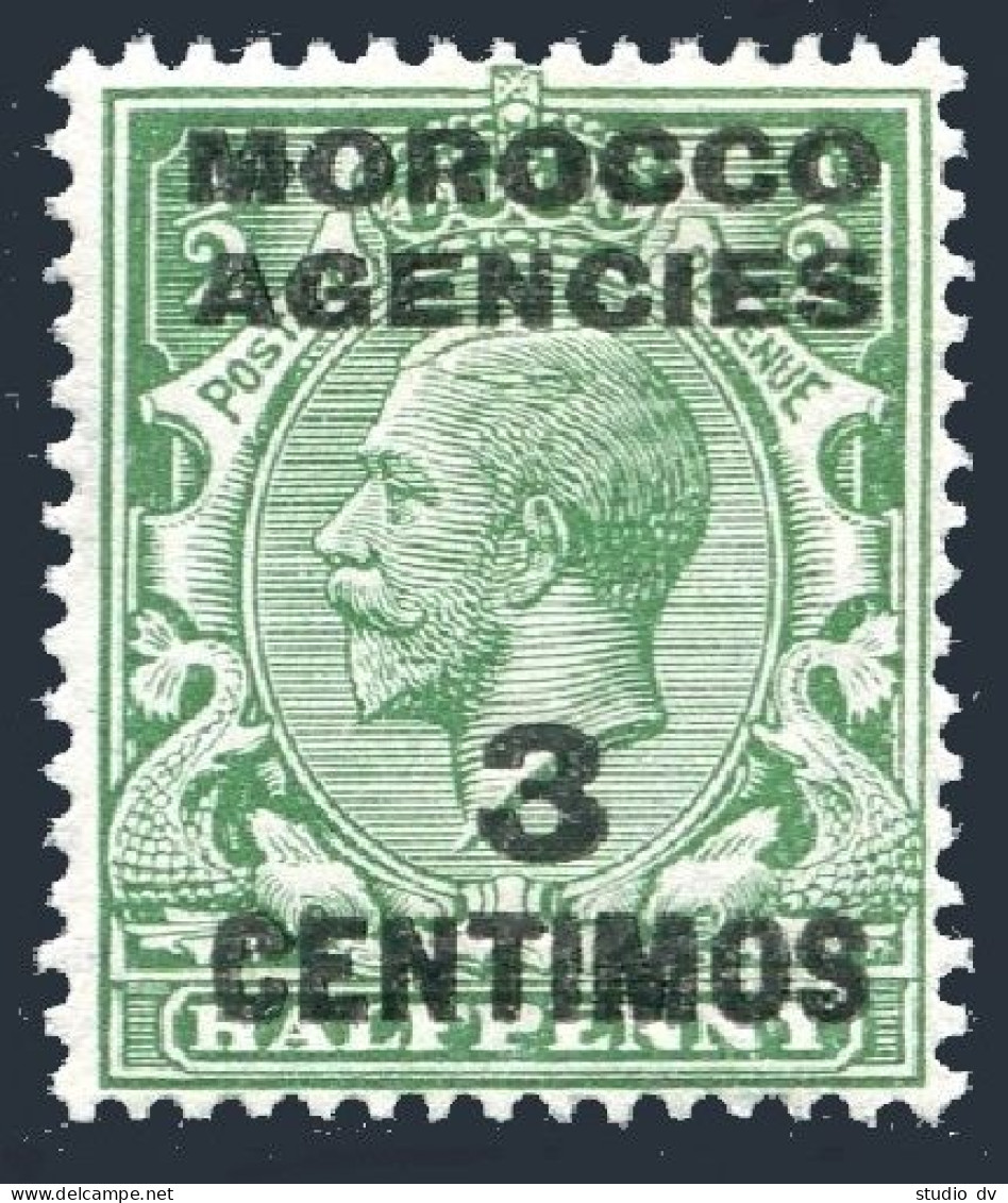 Great Britain Offices In Morocco 58, Hinged. King George V, 1917. - Morocco (1956-...)