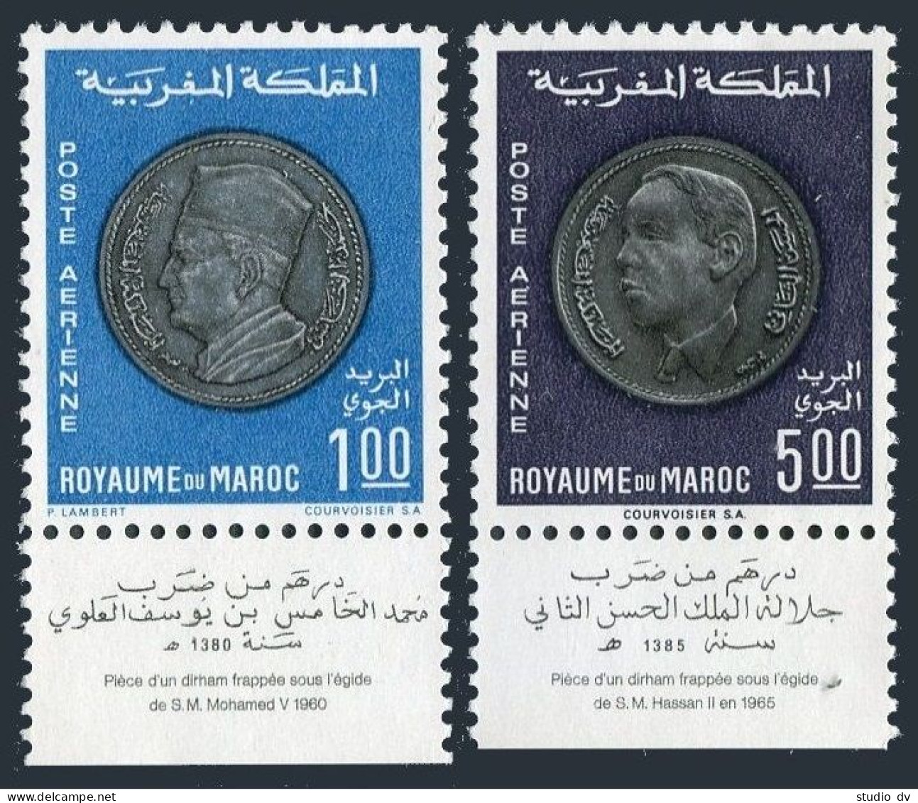 Morocco C16-C17, MNH. Michel 648-649. Coins 1968. - Morocco (1956-...)
