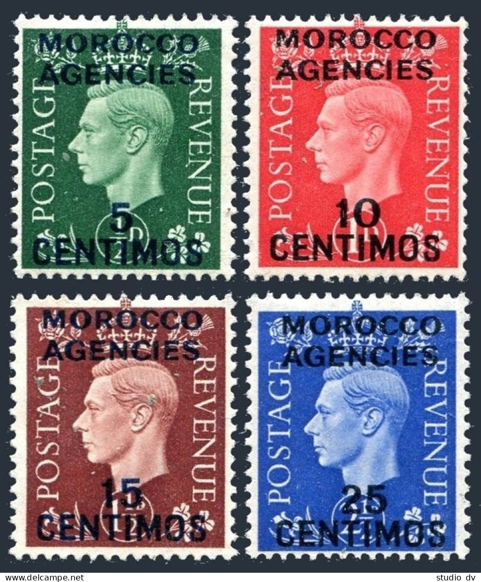 GB Offices In Morocco 83-86, Hinged. Mi . King George VI, 1937. - Morocco (1956-...)