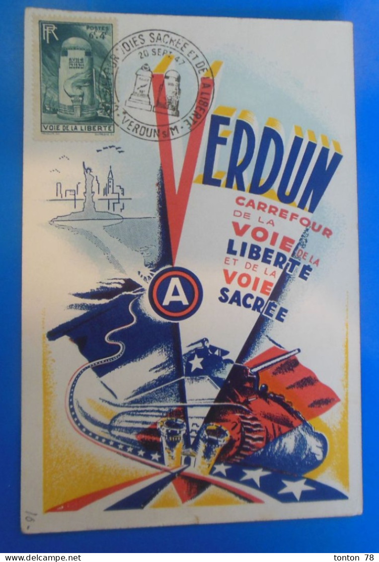 CARTE MAXIMUM DE FRANCE VERDUN 1947 - 1940-1949