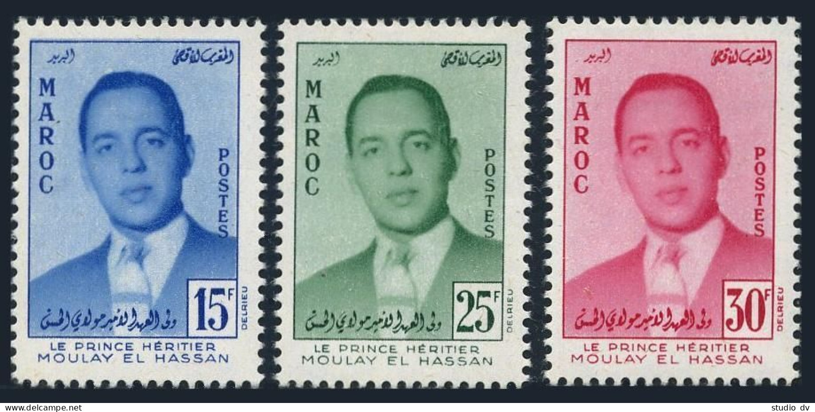 Morocco 16-18,hinged.Michel 426-428. Prince Moulay El Hassan,1957. - Maroc (1956-...)