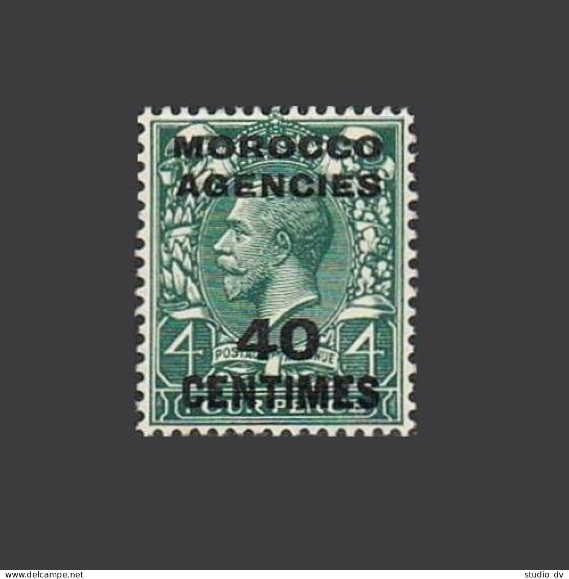 Great Britain Offices In Morocco 406 French Currency, MNH. 1917. King George V. - Morocco (1956-...)