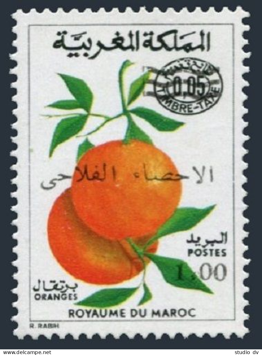 Morocco 322,MNH.Michel 775. Oranges,with New Value,1974. - Morocco (1956-...)